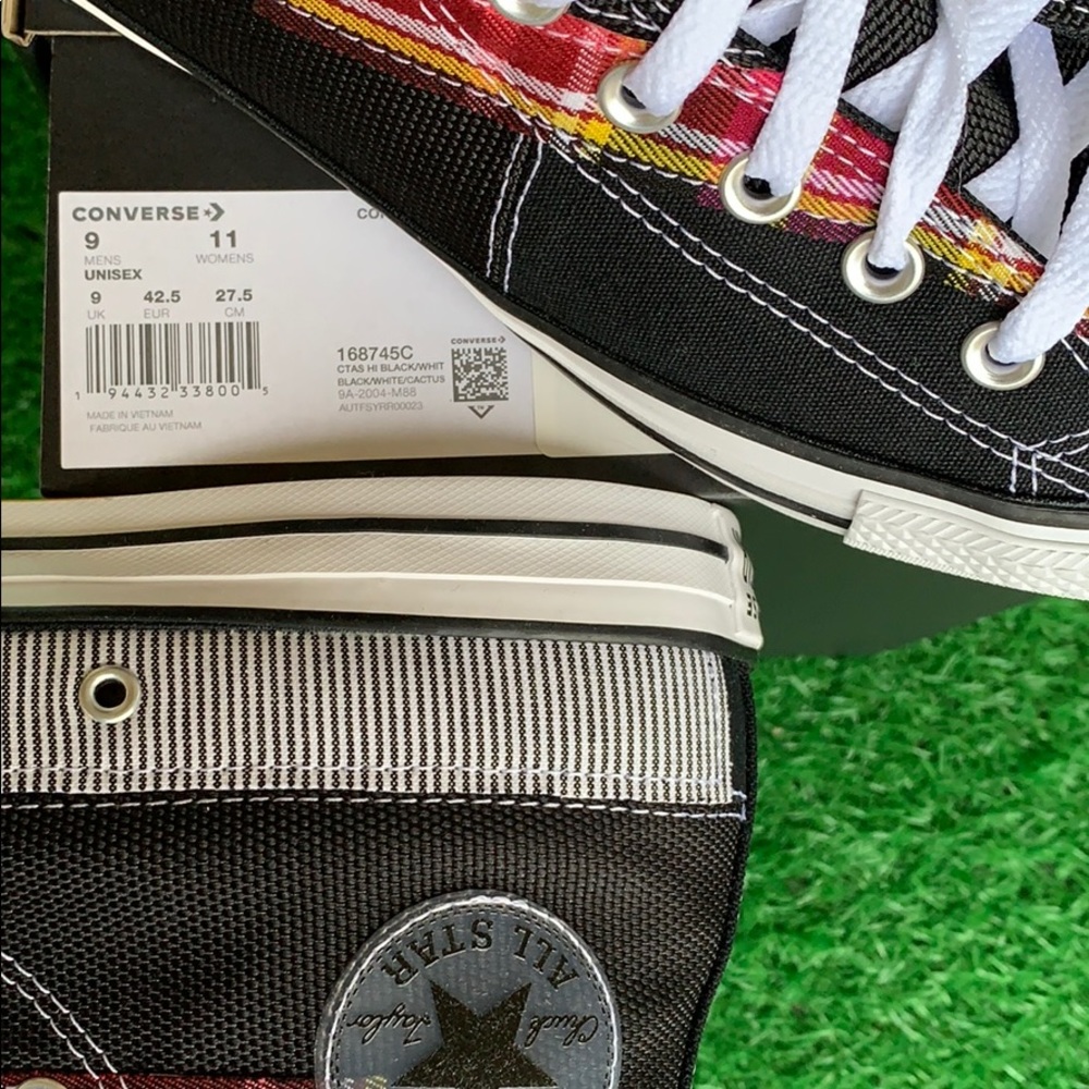 CONVERSE CTAS HI BLACK/WHITE/CACTUS WMNS - Picture 16 of 16